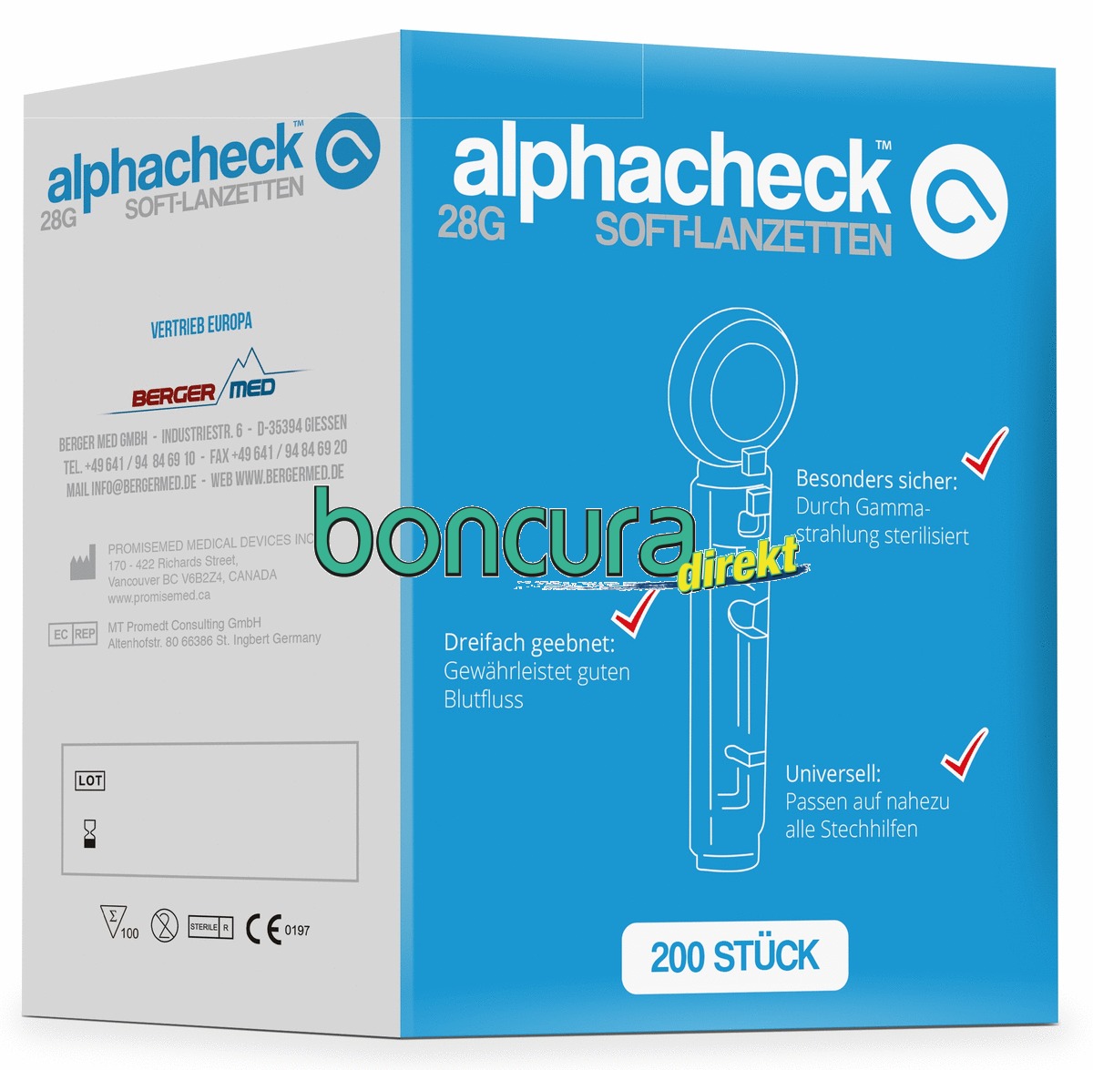 Blutlanzetten "alphacheck soft" Universallanzetten