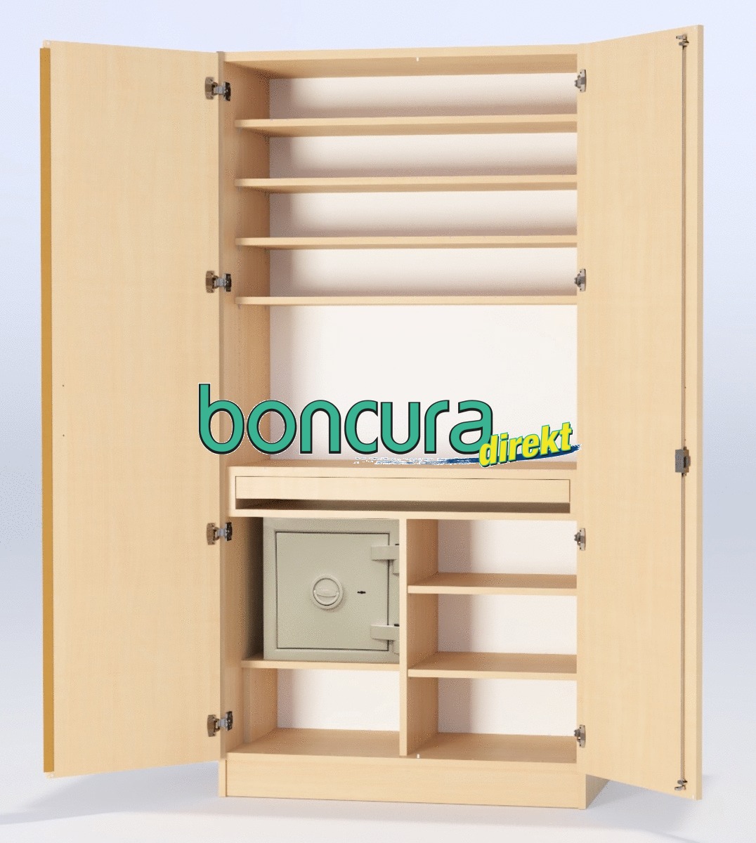 Medikamentenschrank, boni 7 Mit BTM-Tresor nach EN 1143-1, Ohne Stationsboxen