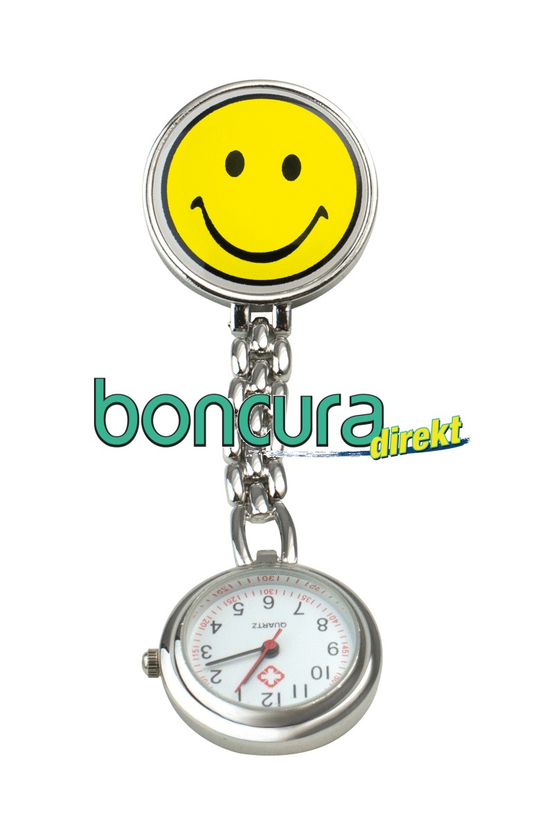 Schwestern-Uhr "Smiley" mit Clip