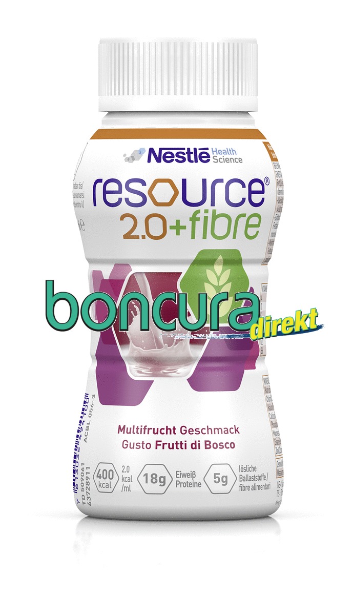 Trinknahrung 400 kcal, Resource 2.0 + fibre Hochkalorisch mit löslichen Ballaststoffen