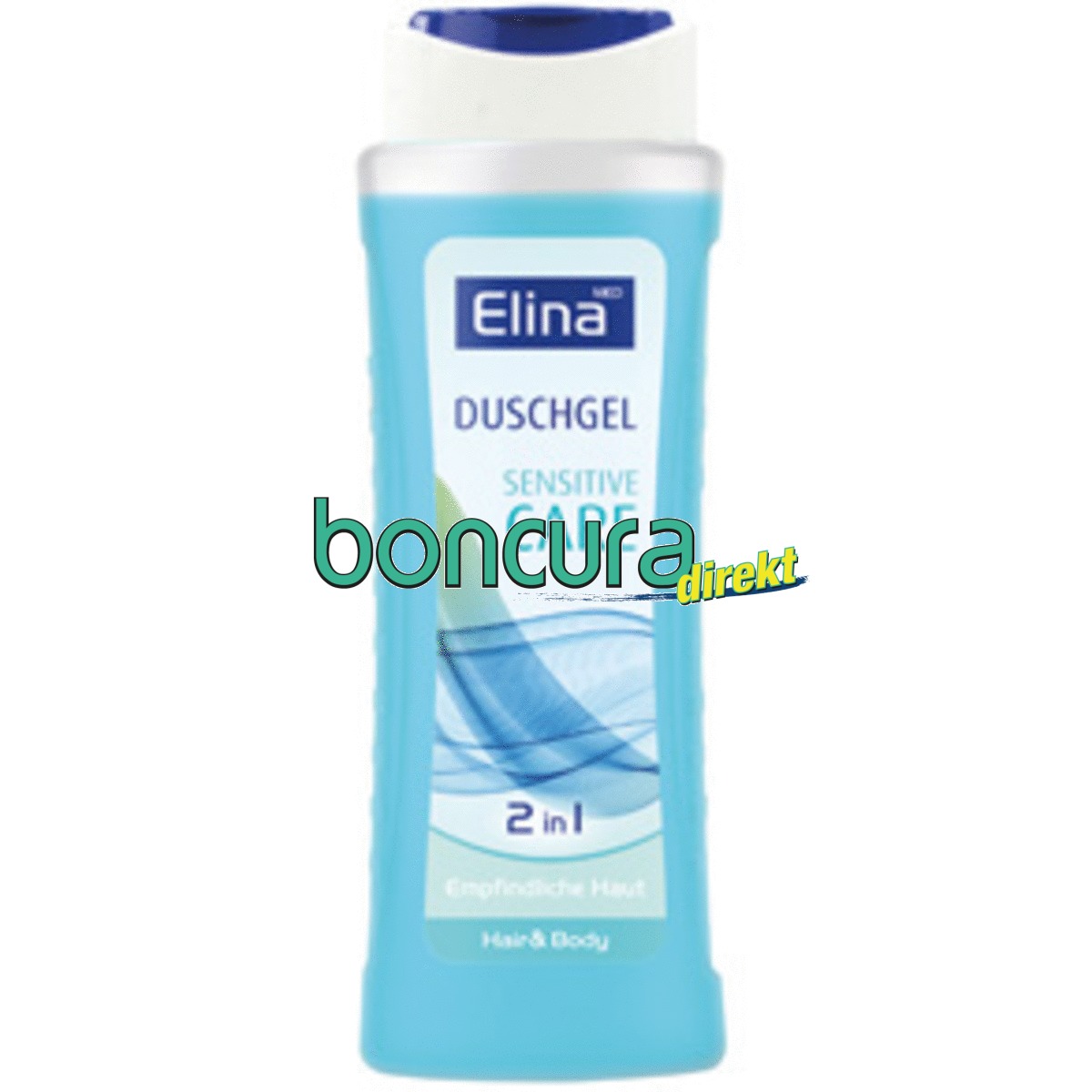 Duschgel 2in1 "Elina med" Sensitive Care für Haut und Haare, 300 ml Flasche