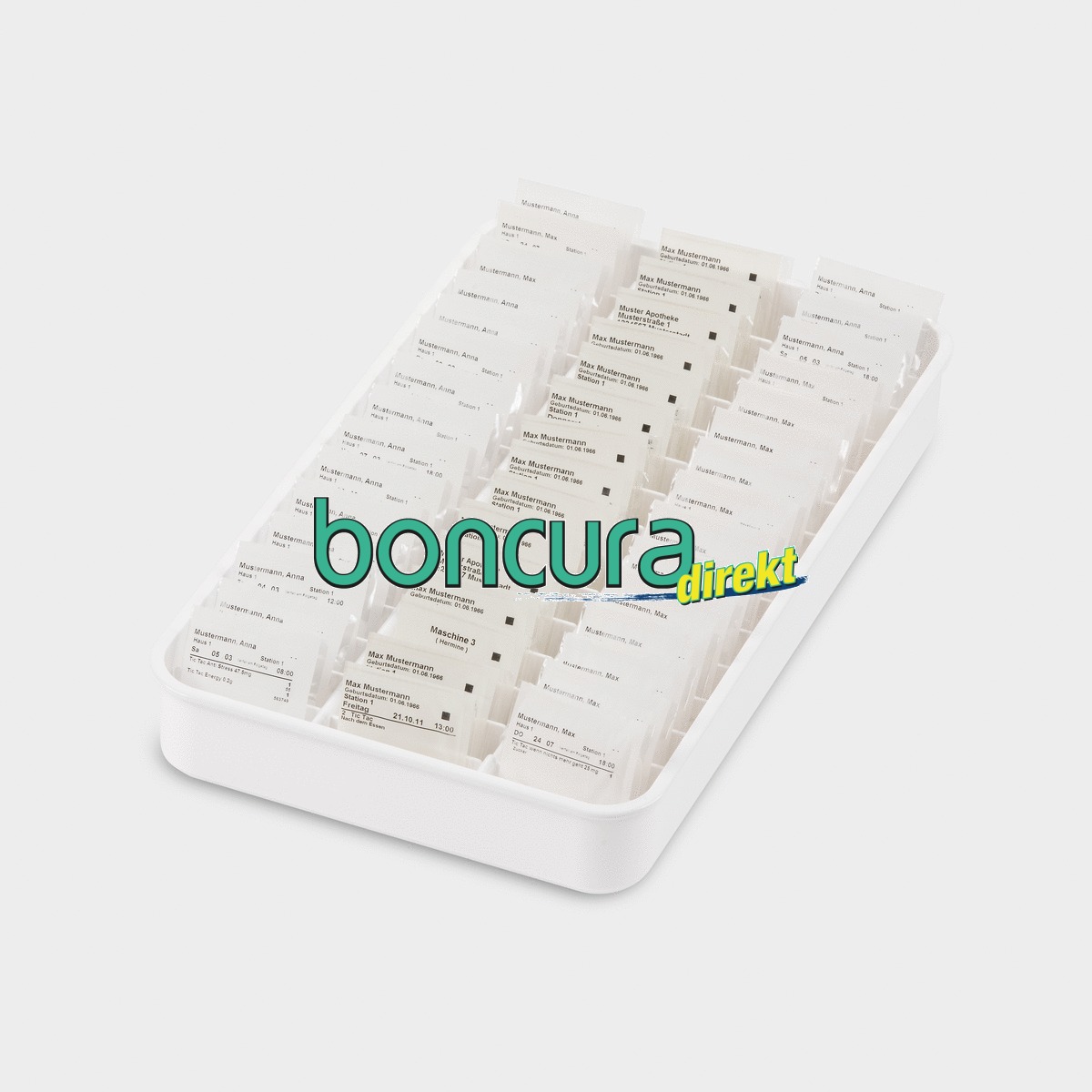 Medikamenten-Tablett für Blister Nur für Blistertütchen, mit verstellbaren Fächern