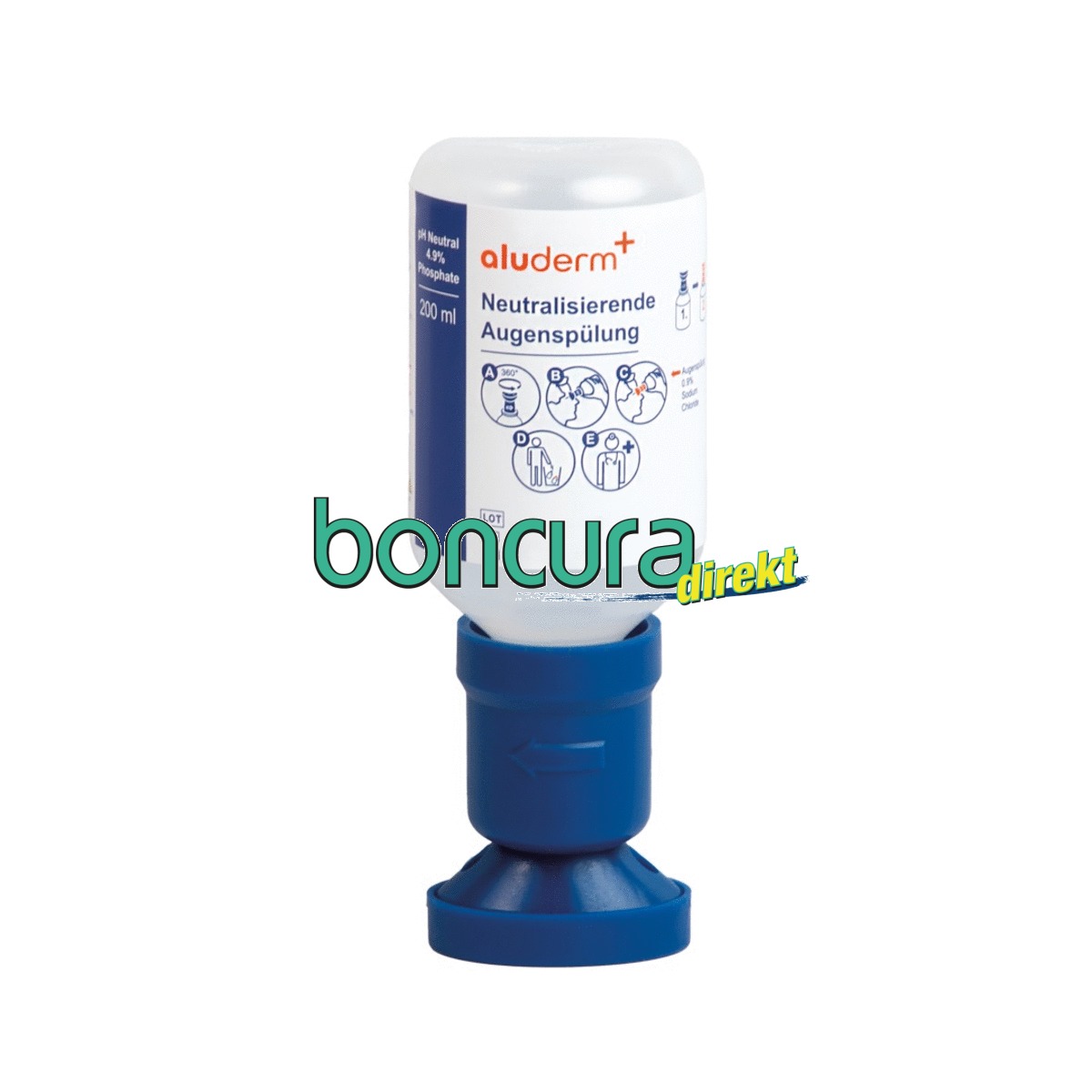 Augenspülung aluderm pH Neutral 4,9% Phosphate Zur Neutralisation von Säuren & alkal. Substanzen