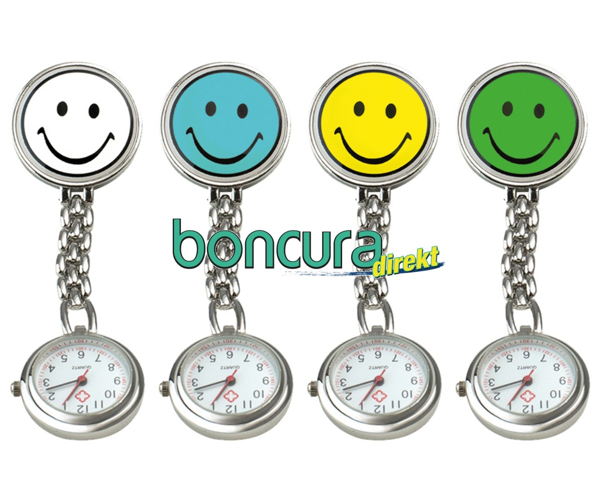 Schwestern-Uhr "Smiley" mit Clip