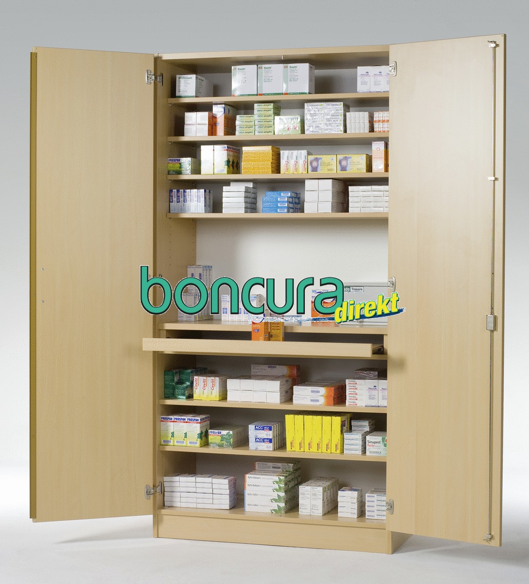 Medikamentenschrank, boni 3 Mit Opiatefach / Ohne Stationsboxen
