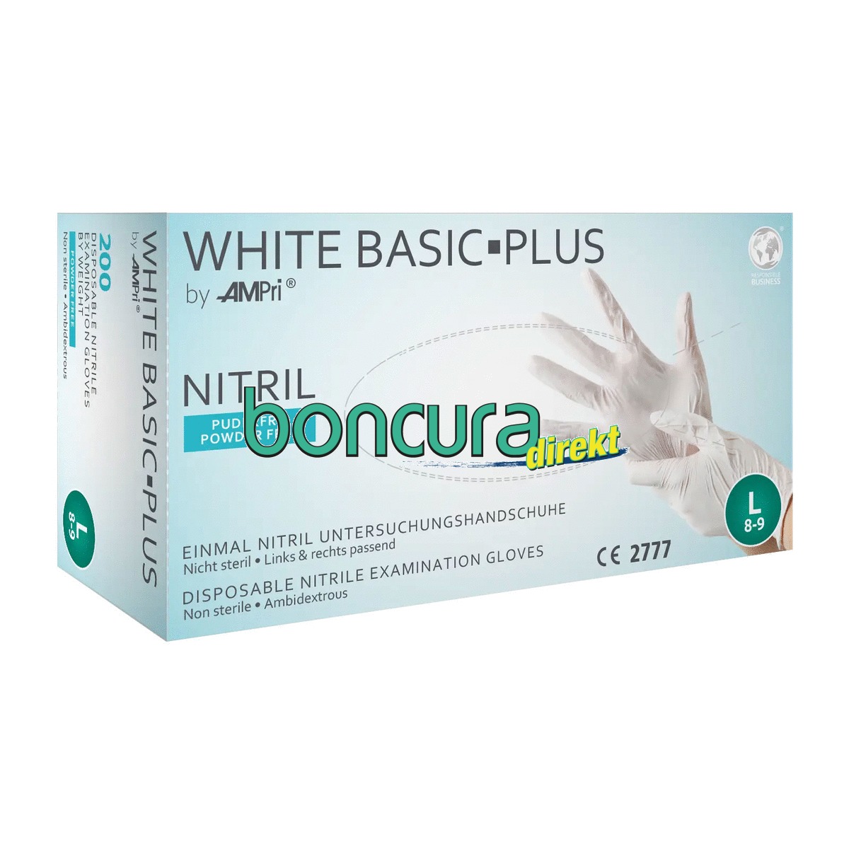 Einmalhandschuhe Nitril, puderfrei BASIC PLUS