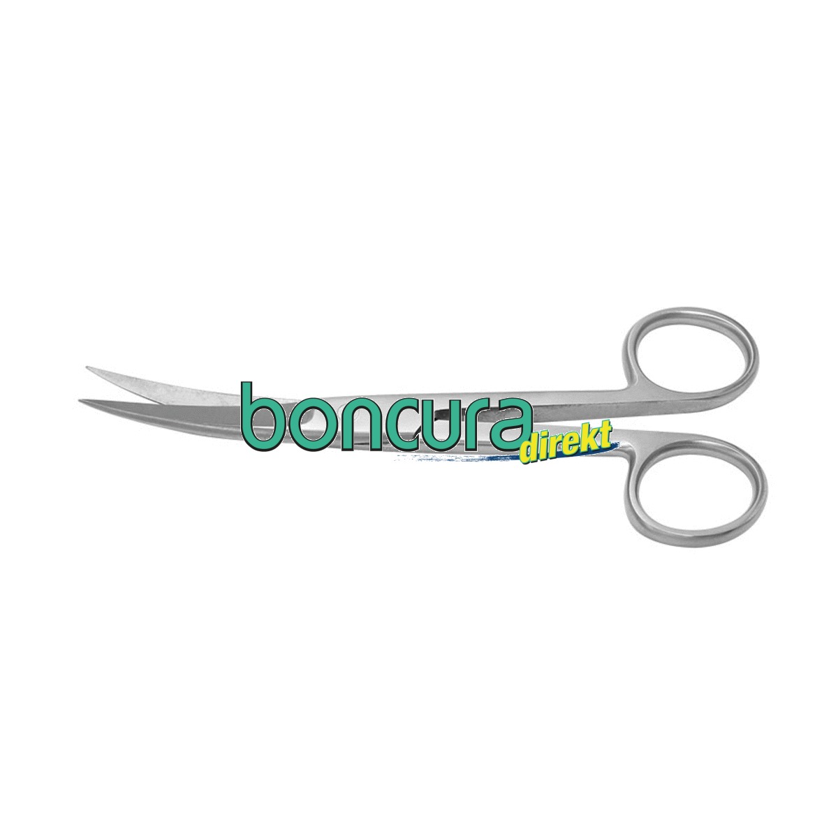 Chirurgische Schere, gebogen, 14,5 cm spitz/spitz