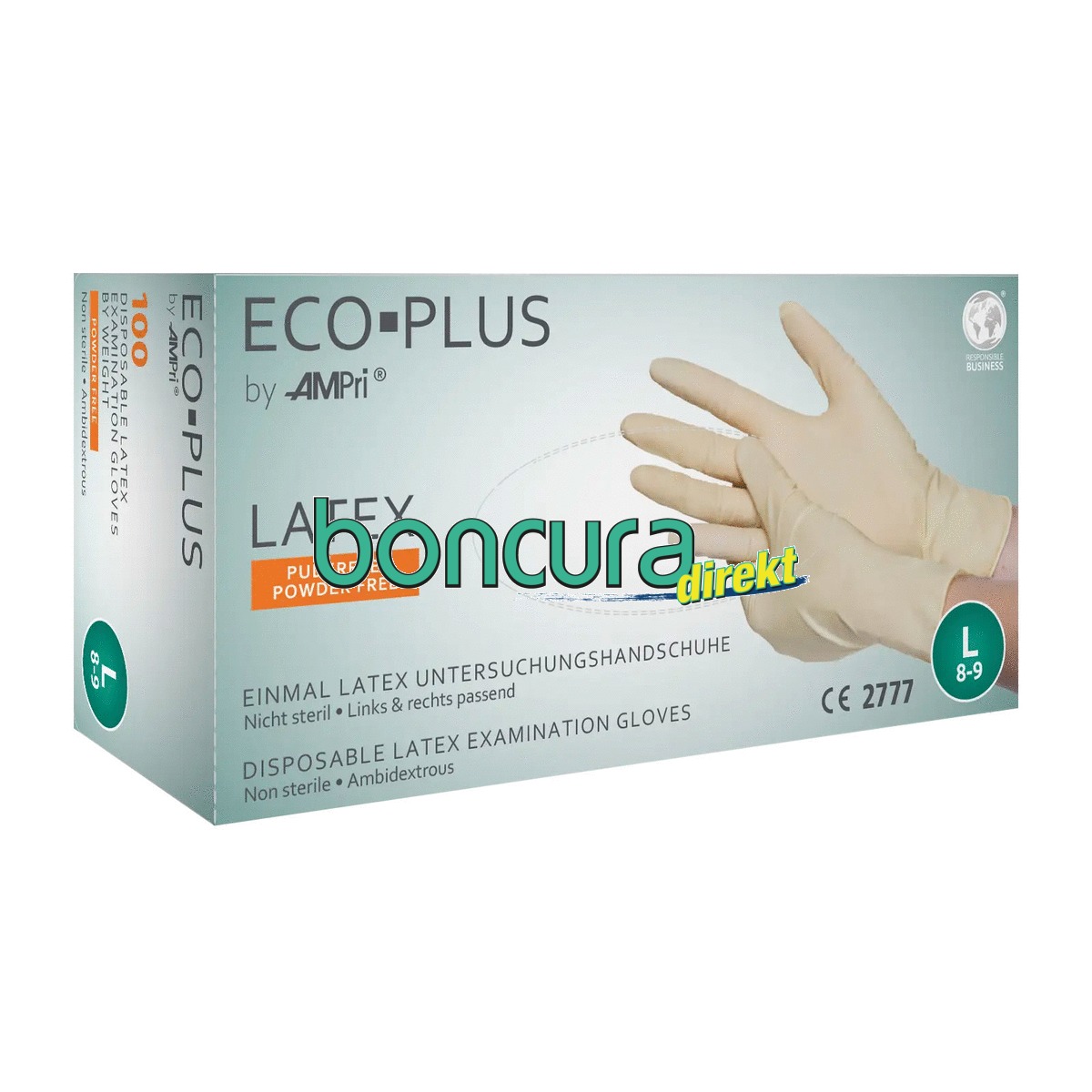 Einmalhandschuhe Latex, puderfrei ECO PLUS, Der Anspruchsvolle