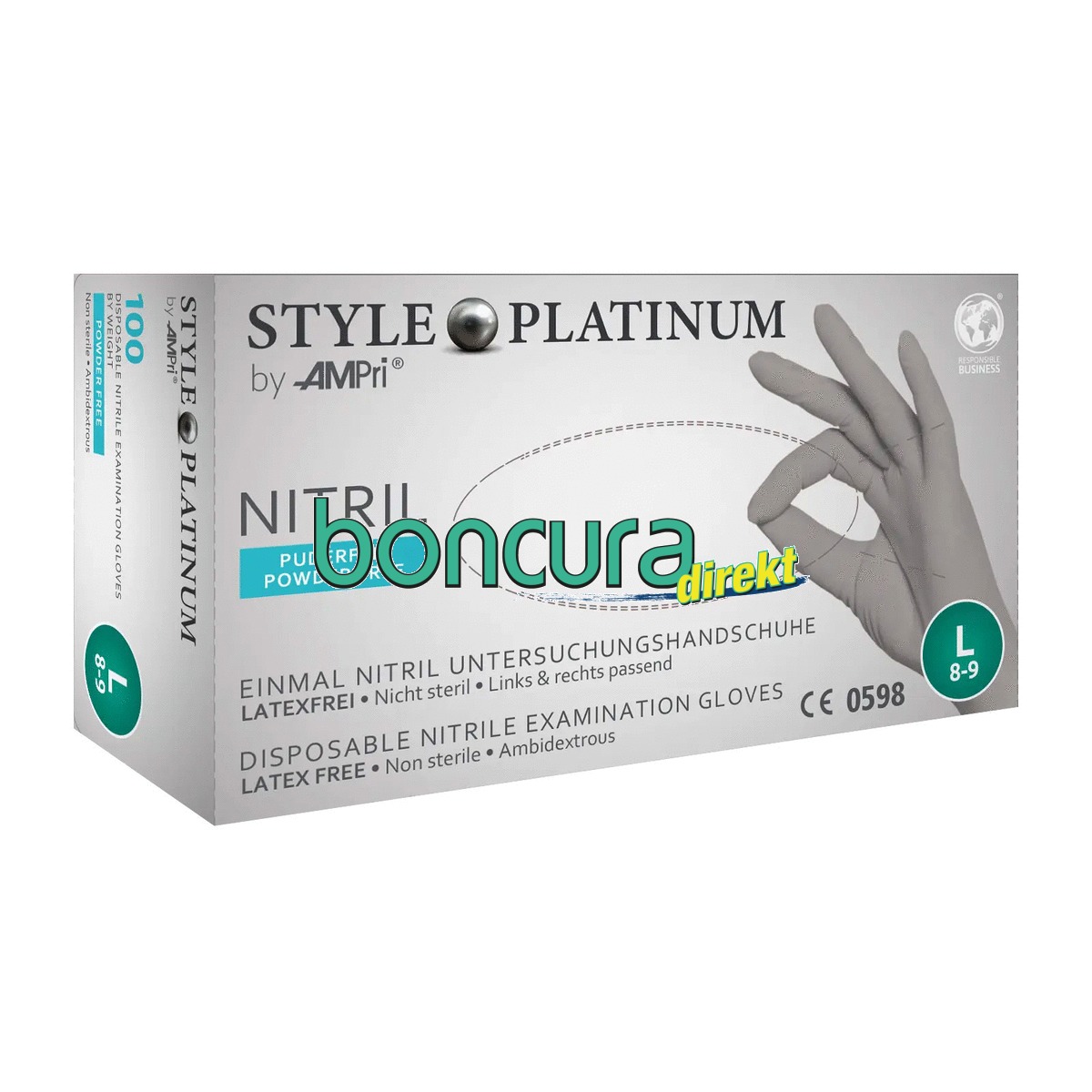 B. Braun Vasco® Nitril white - Packung 150 Stück puderfrei, weiß, S B. Braun Vasco® Nitril white - Packung 150 Stück puderfrei, weiß, S