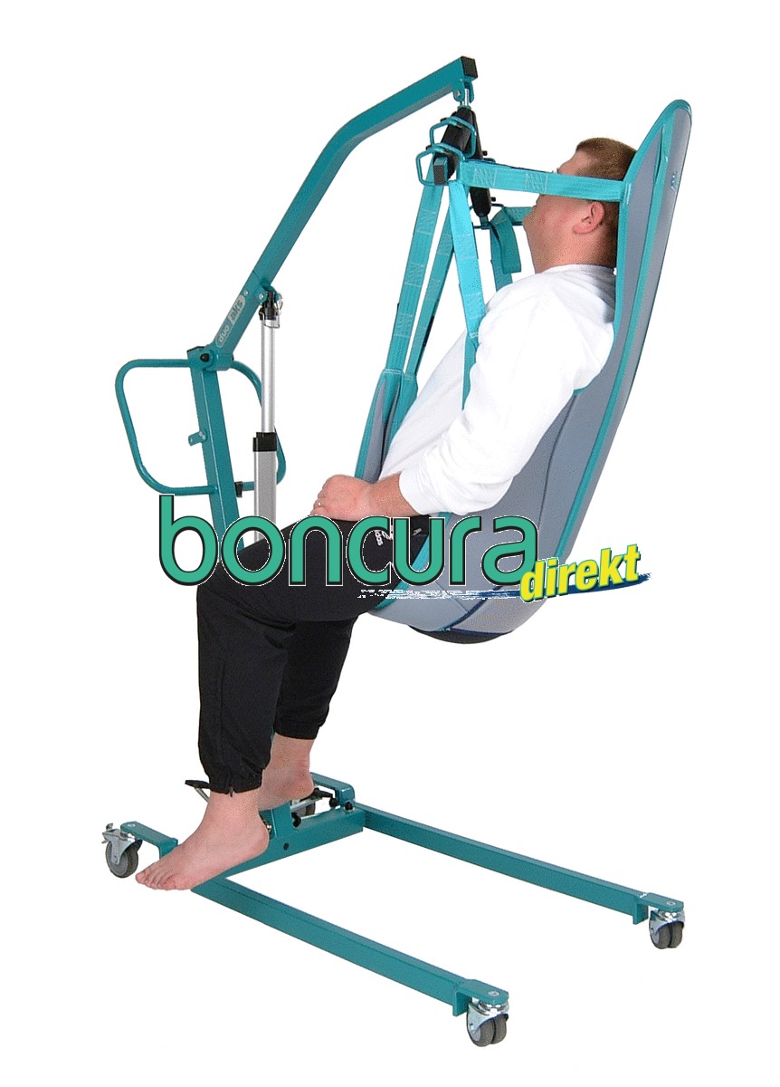 Standardgurt mit Kopfstütze & Rückenverstärkung Für Personenlifter mit Schlaufen-Aufnahme