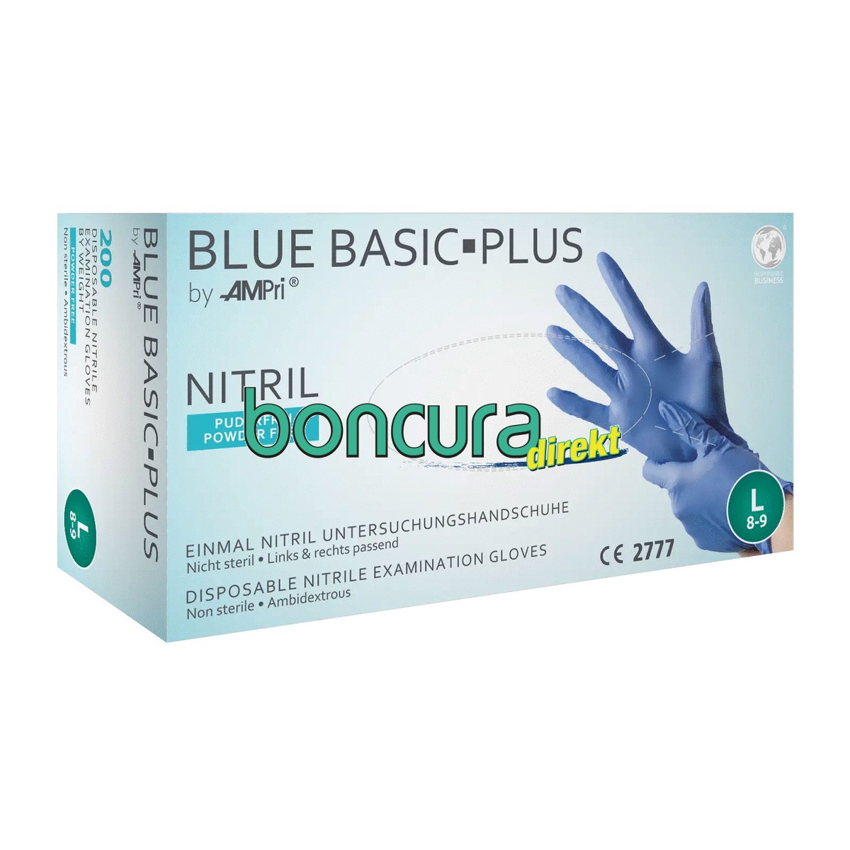 Artikelbild 1 des Artikels Einmalhandschuhe Nitril, puderfrei Einmalhandschuhe Nitril, puderfrei BASIC PLUS