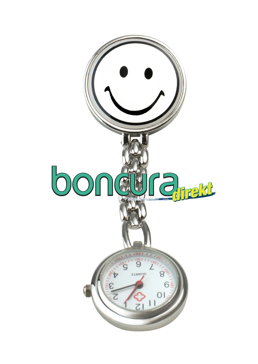 Schwestern-Uhr "Smiley" mit Clip