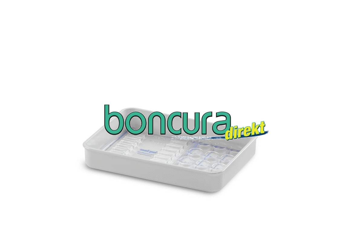 Medikamenten-Tablett für Blisterkarten für 9 Kartenblister und 12 Tropfen-Becher