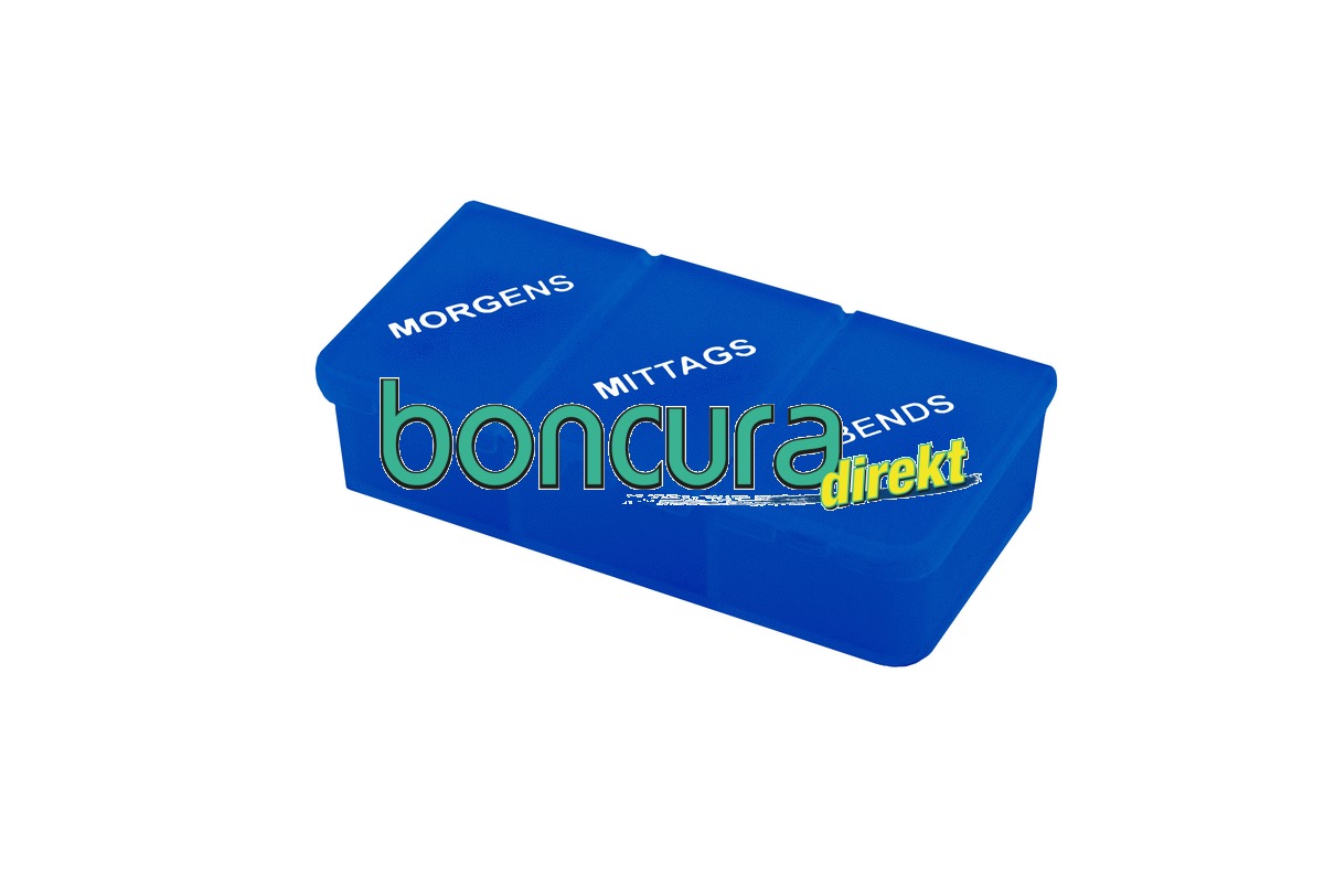 Tablettendose mit drei Fächern 