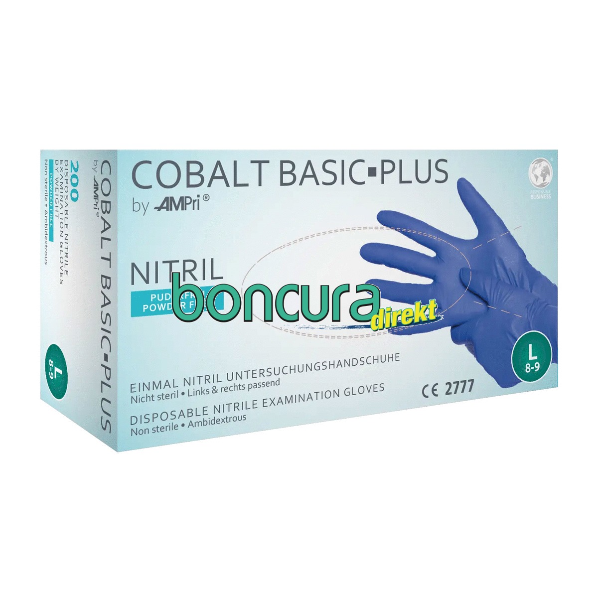 Einmalhandschuhe Nitril, puderfrei COBALT BASIC PLUS