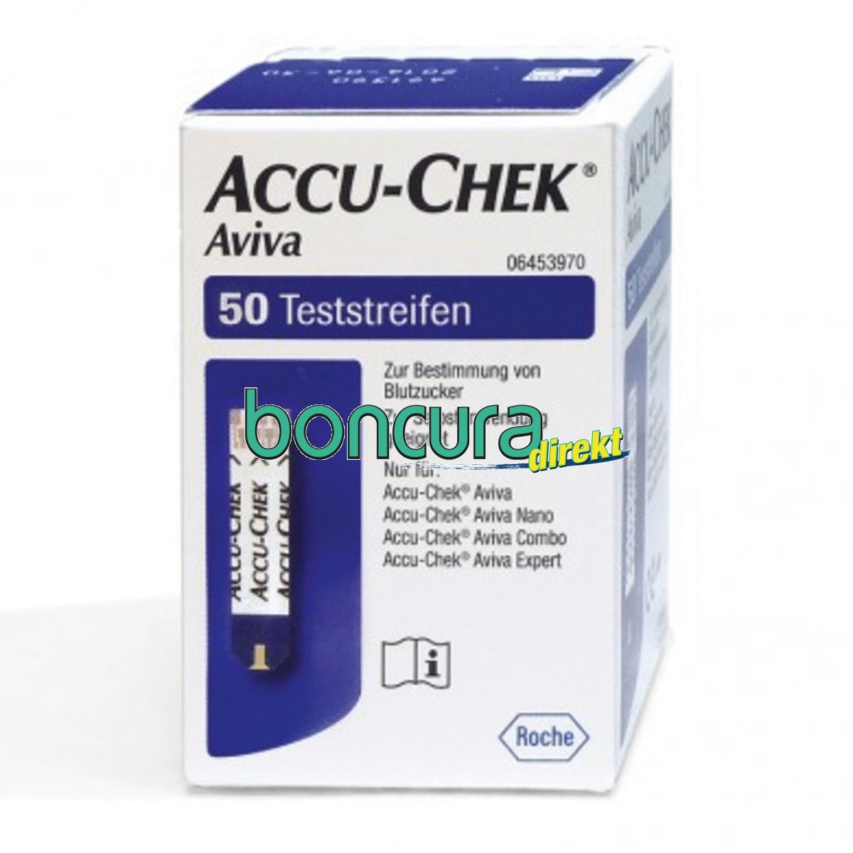 Blutzuckerteststreifen (50 Stck.) Für Modell: Accu-Chek Aviva