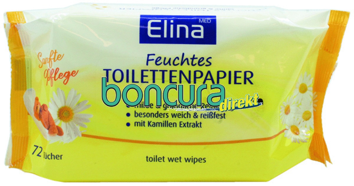 Toilettenpapier feucht Elina MED Kamille
