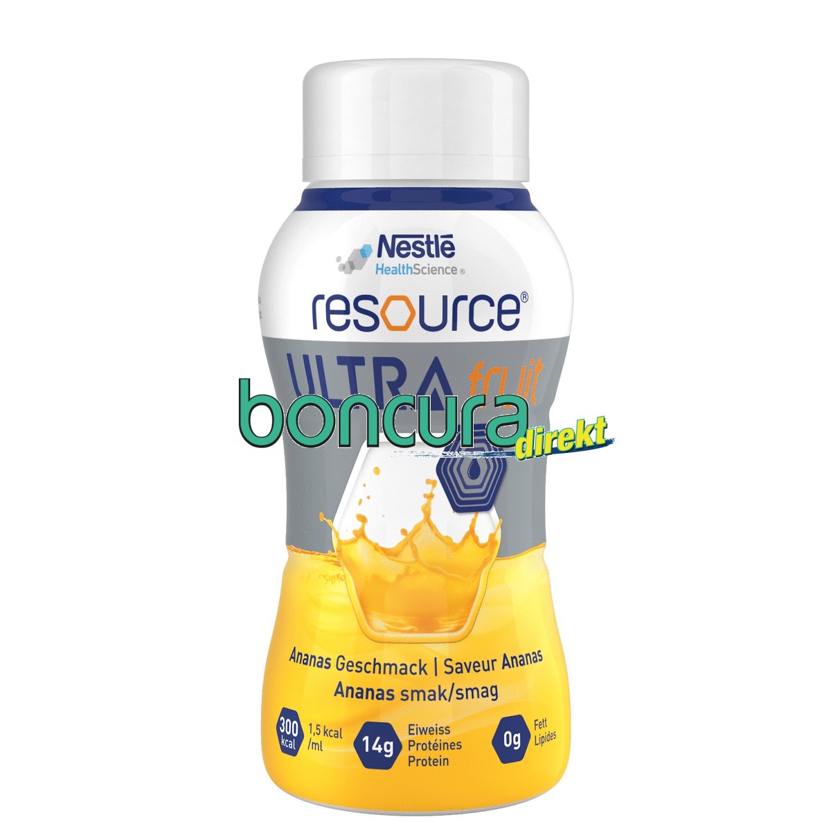 Trinknahrung 300 kcal, Resource Ultra Fruit Hochkalorisch, Ultrafruchtig und Fettfrei