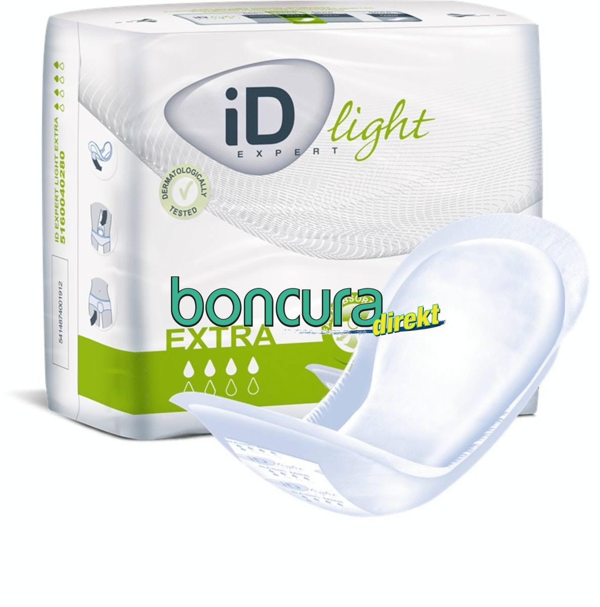 Inkontinenzeinlagen mit Klebestreifen iD Expert Light