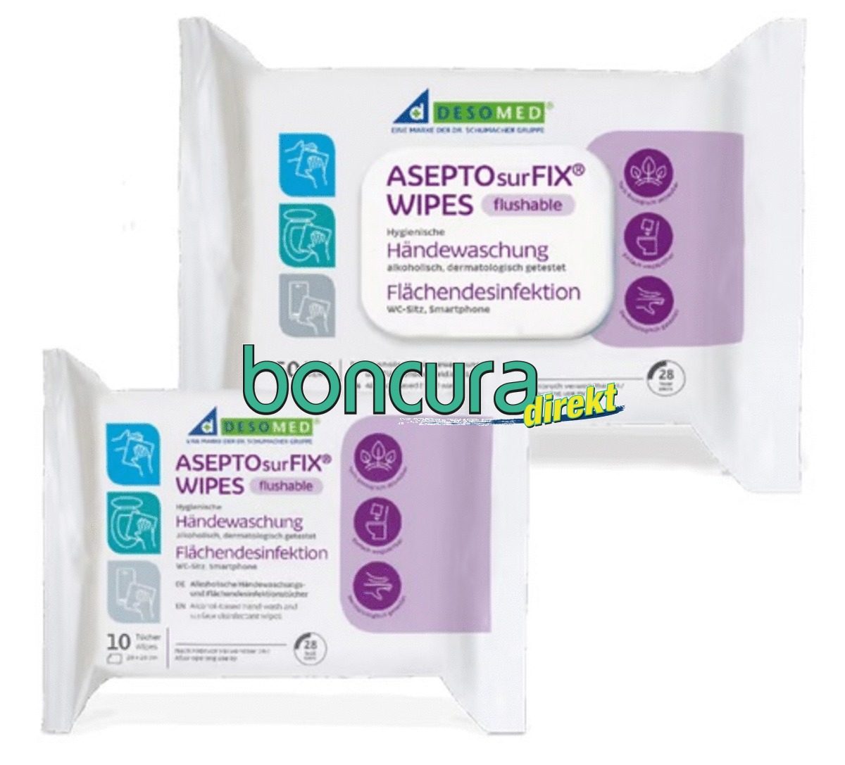 Händewaschungs- und Flächendesinfektionstücher ASEPTOsurFIX WIPES