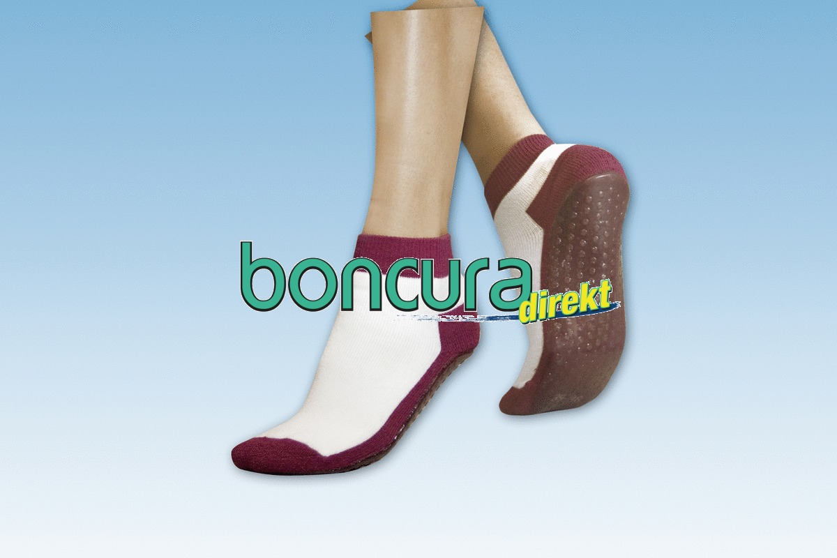 Anti-Rutsch-Socken Farbe: Bordeaux