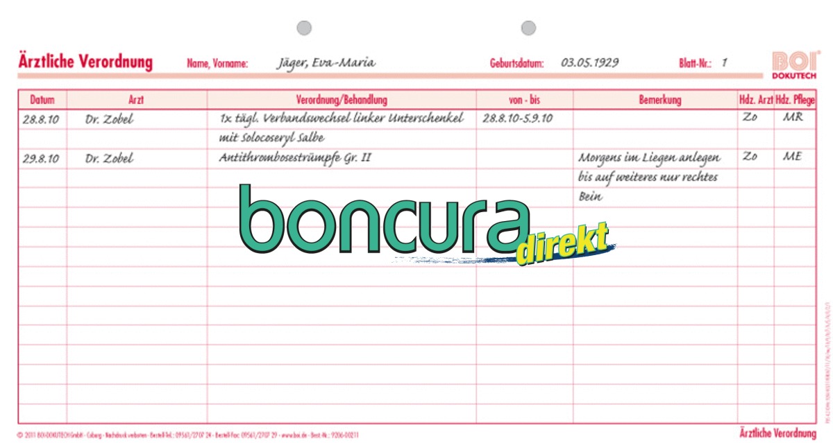 Ärztliche Verordnung 